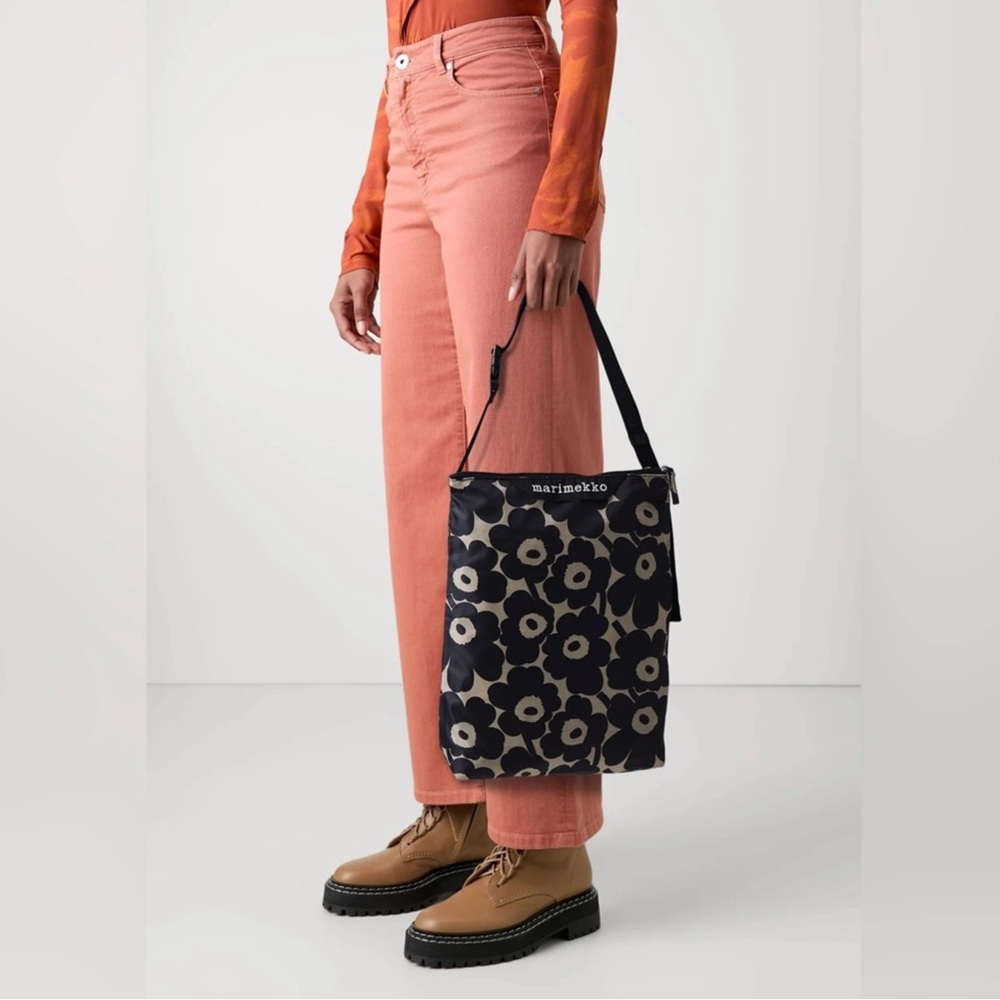 Marimekko Dark Floral Shoulder Bag